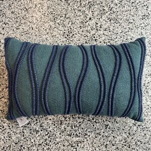 Elaine Smith Outdoor Ripple Deep Sea Outdoor Pillow
